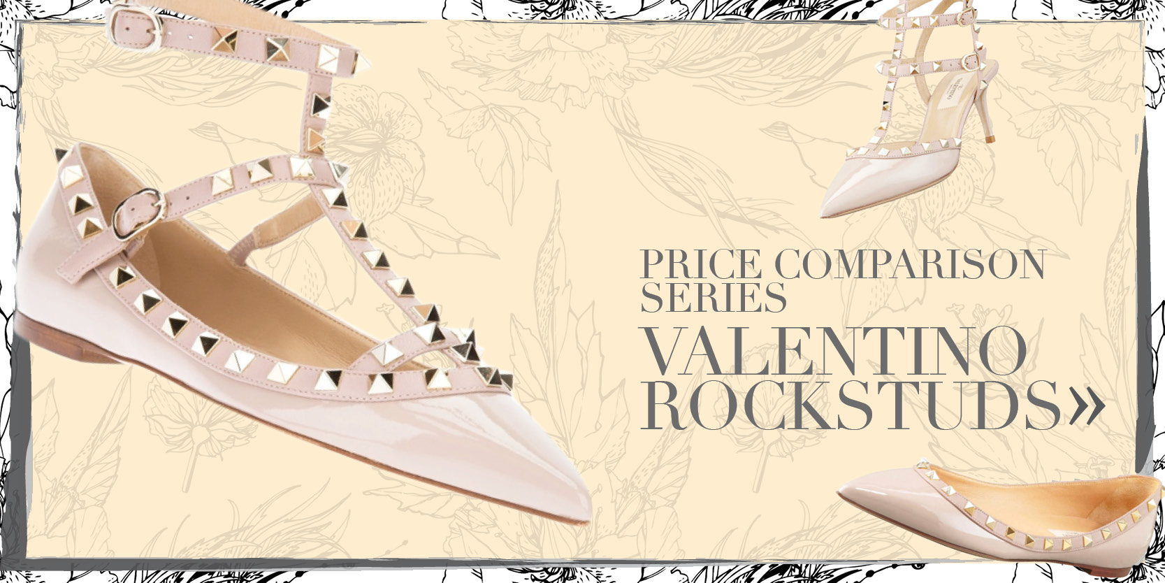 At vise sol skive Price Comparison: Valentino Rockstud - ShopandBox