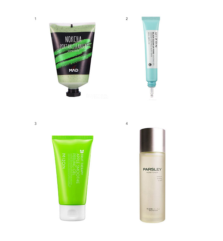 Korean beauty products green 1