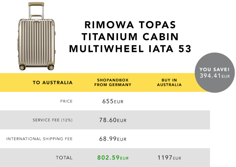 best country to buy rimowa