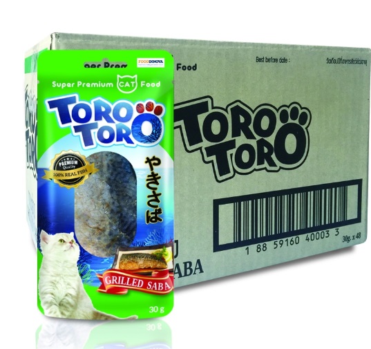 Toro Cat snack (Grilled Saba) 48 pack