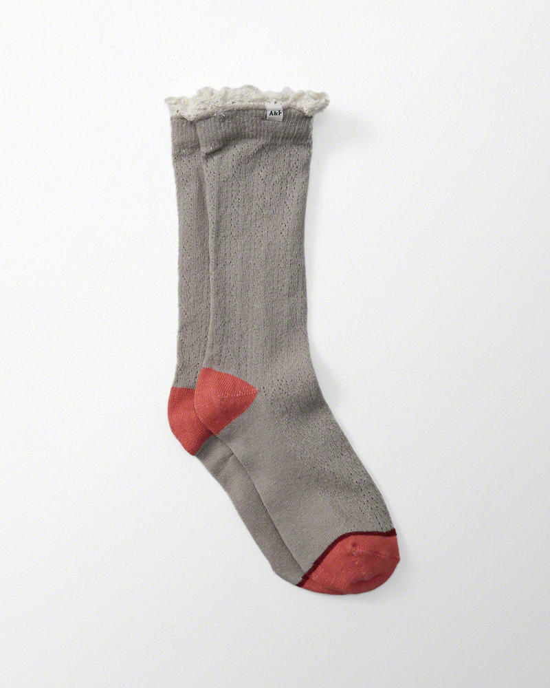 Abercrombie & Fitch Pointelle Socks