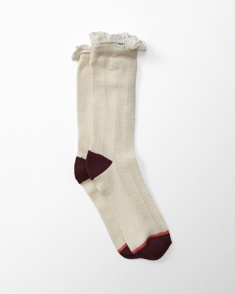 Abercrombie & Fitch Pointelle Socks