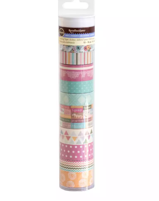 Painted Posies Washi Tape Tube by Recollections