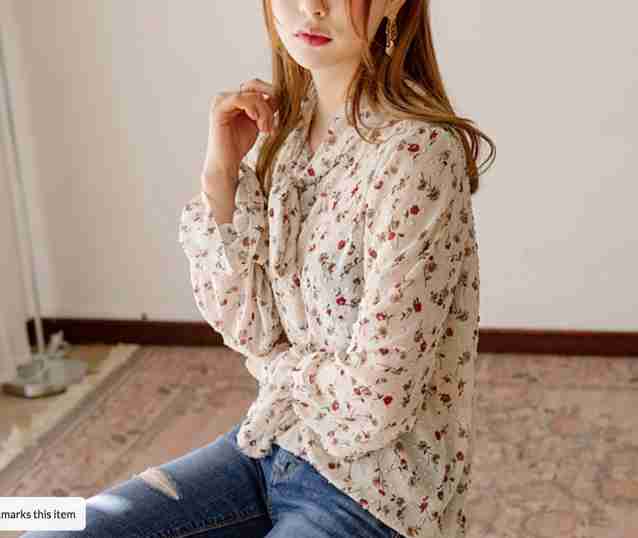 Floral Solid Blouse