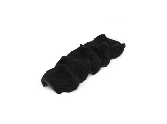 REUSABLE ORGANIC BAMBOO VELOUR + FRENCH TERRY ROUNDS (BLACK)