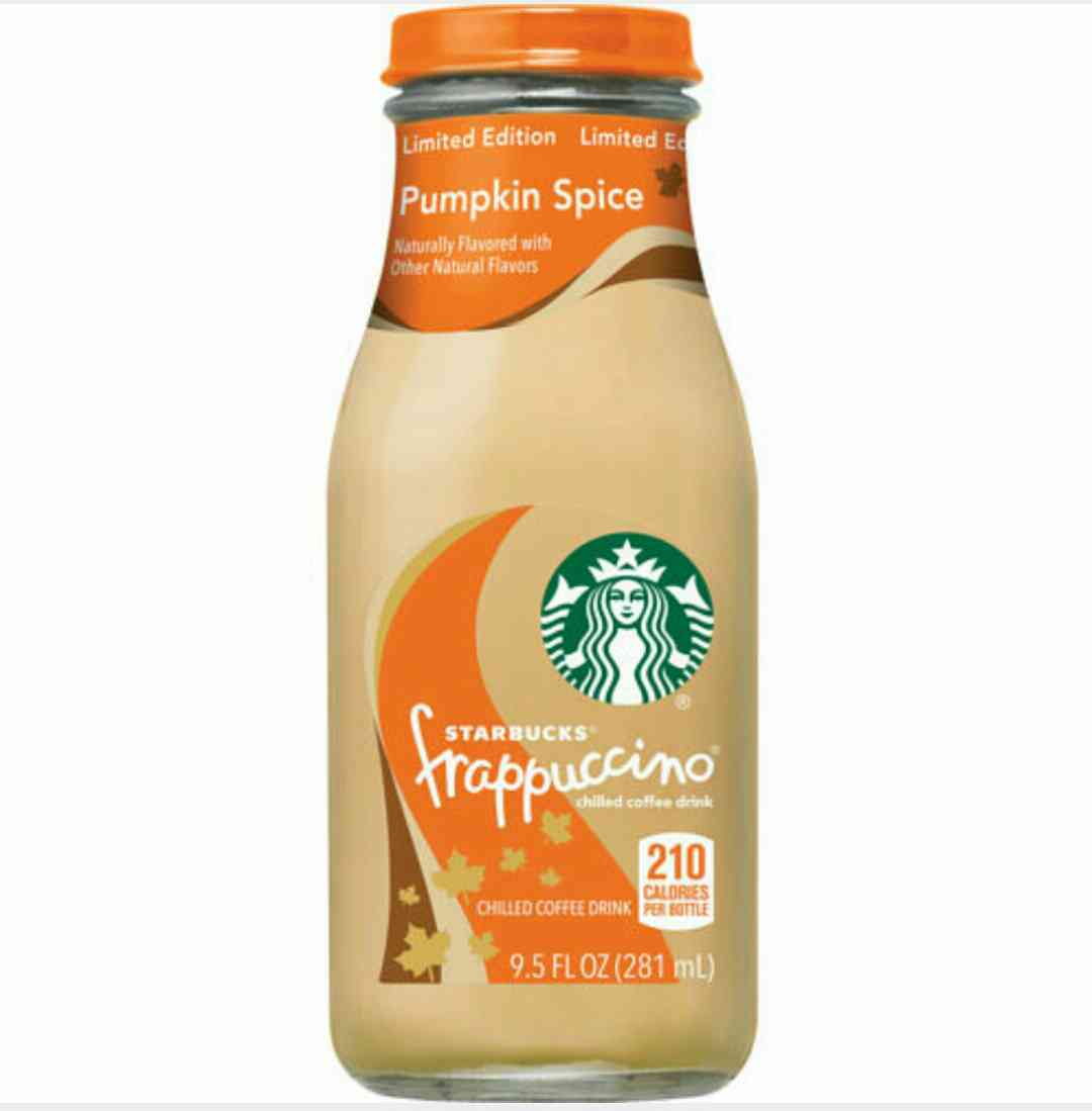 Starbuck Pumpkin Spice Frap in bottle