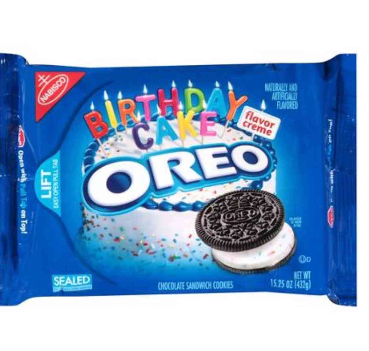 Oreo sandwich cookies birthday cake