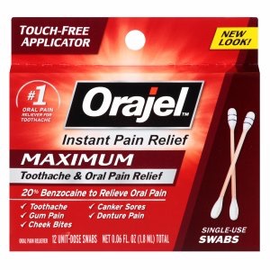 Orajel Medicated Toothache Swabs