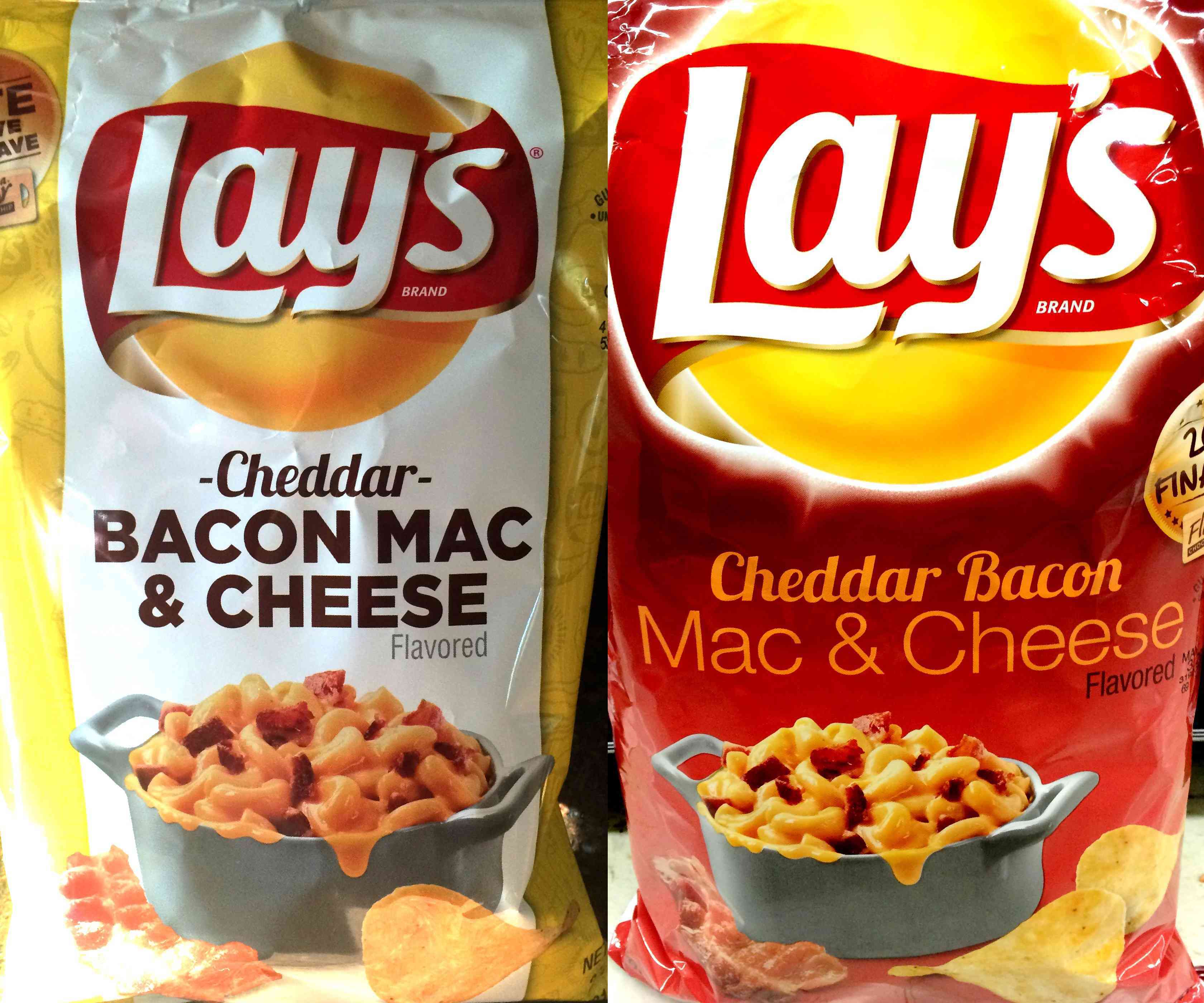 Lays Cheddar Bacon Mac & Cheese Chips