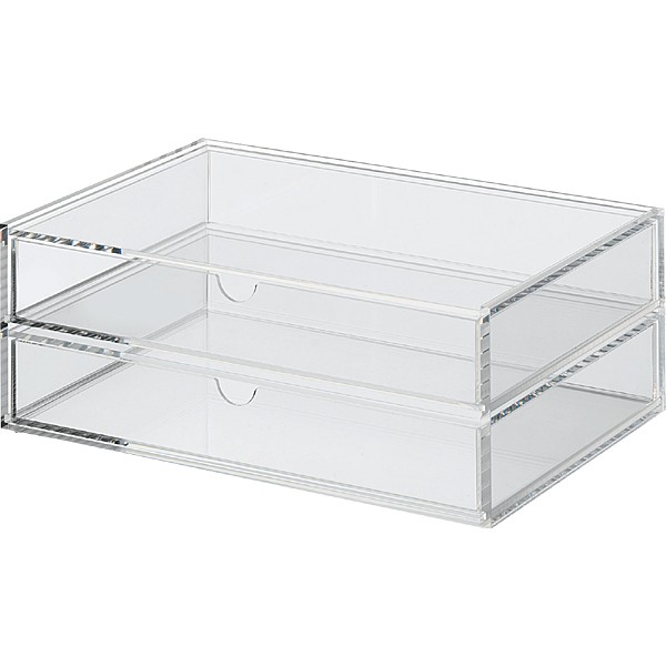 Acrylic Case 2 Drawers - Large