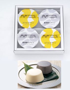 Aoyama Pudding (tofu and black sesame pudding)