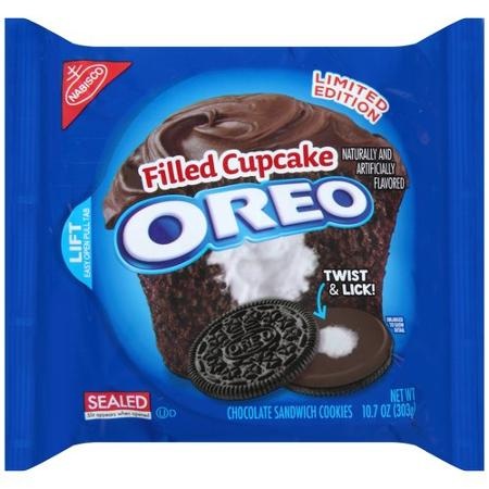 Oreo filled cupcake