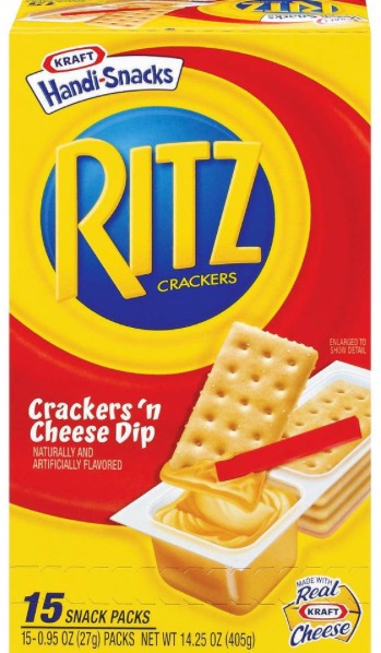 Kraft Handi-Snack Ritz Crackers 'n Cheese Dip 15 pk