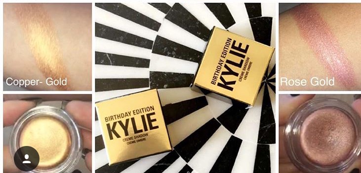Kylie cosmetics cream shadow