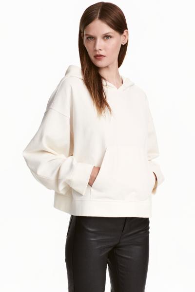 Oversized hooded top