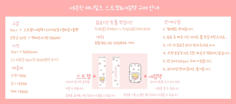 SEVENTEEN Phone strap set