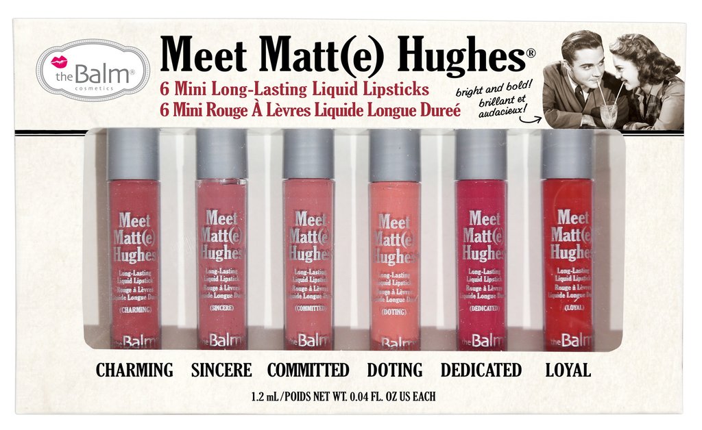 The Balm meet matte hughes mini set