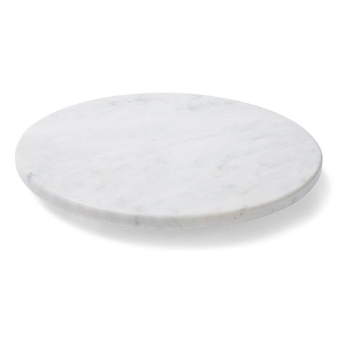Marble Cake Plate - White