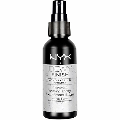 NYX Dewy finish makeup setting spray