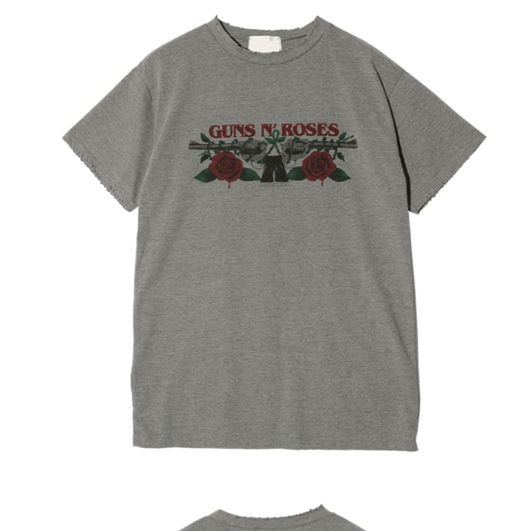 Stylenanda - Band Print Crew Neck T-Shirt