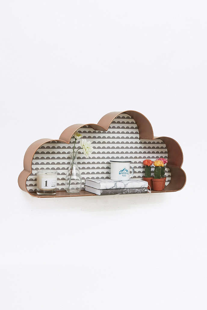 Copper cloud shelf