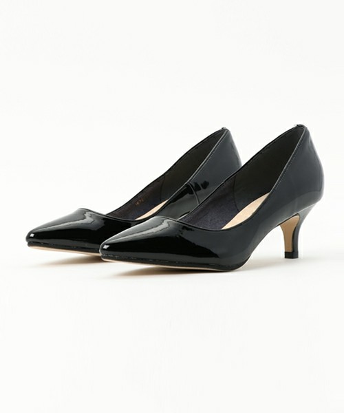 Le Talon black patent shoes