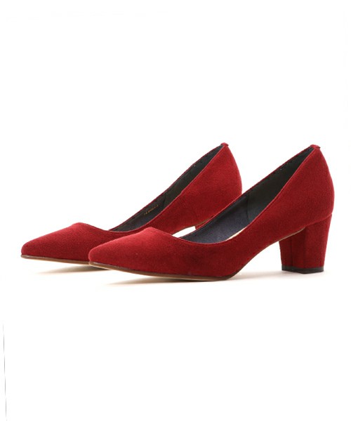 Le Talon red suede shoes
