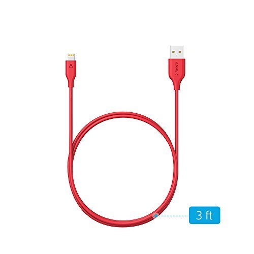 Anker PowerLine 3ft Apple MFi Certified Lightning Cable (RED)