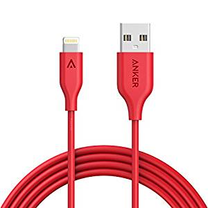 Anker PowerLine 6ft Lightning Cable - RED