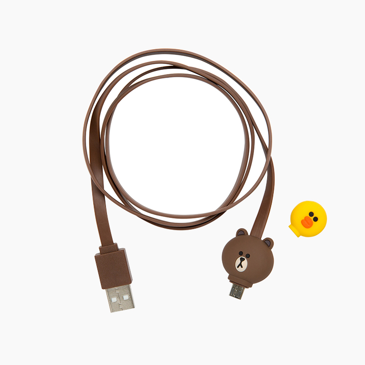 Figures & Micro USB Cable Brown & Sally