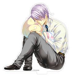 Lucky Dog 1 CR 5 and Stellas Acrylic Stand Giulio