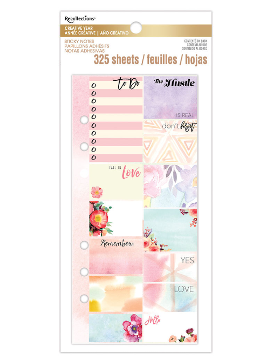 Creative Year Watercolor-Inspired Sticky Notes By Recollections