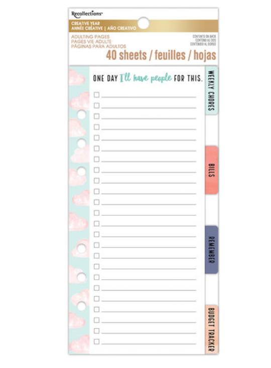 Creative Year Adulting Pages By Recollections