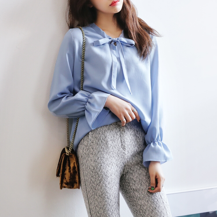 Ribbon Neck Blouse