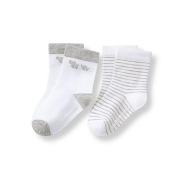 Janie and Jack Elephant & Stripe Sock 2-Pack
