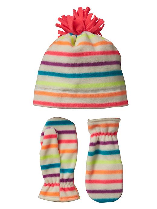 GAP Factory Print Pom-pom Hat and Mitten Set