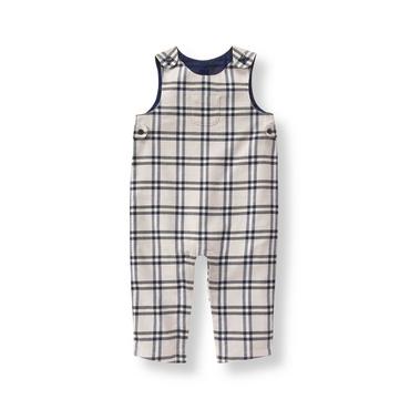 Janie and jack Plaid Overall