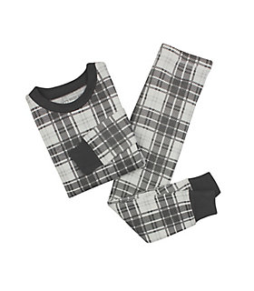 Burts Bee Baby Plaid PJ Set