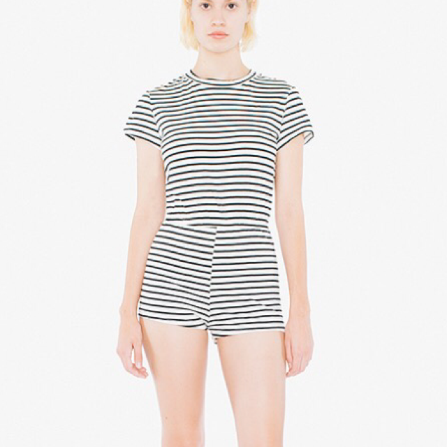 AA Striped Jersey T-Shirt Romper