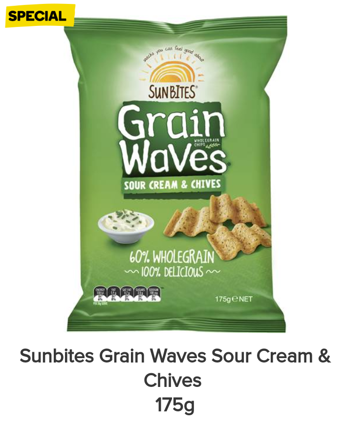 Sunbites Grainwave Sour Cream & Onion