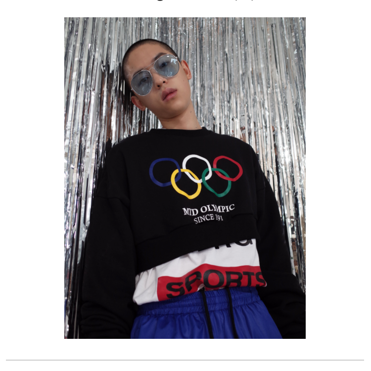 Five rings sweatshirt(bk)