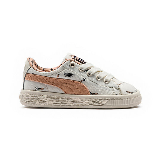 Puma X Tinycottons Basket Canvas Kids Sneakers