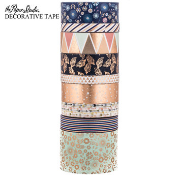 Navy & Copper Aztec Washi Tape Tube
