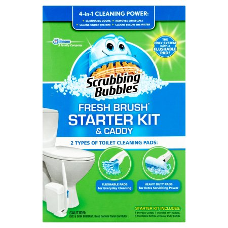 Scrubbing Bubbles Fresh Brush Starter Kit and Caddy 4 count