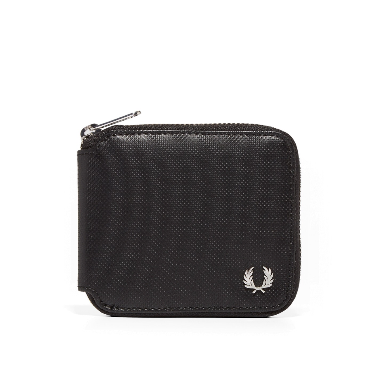 Piqu Texture Zip Around Wallet