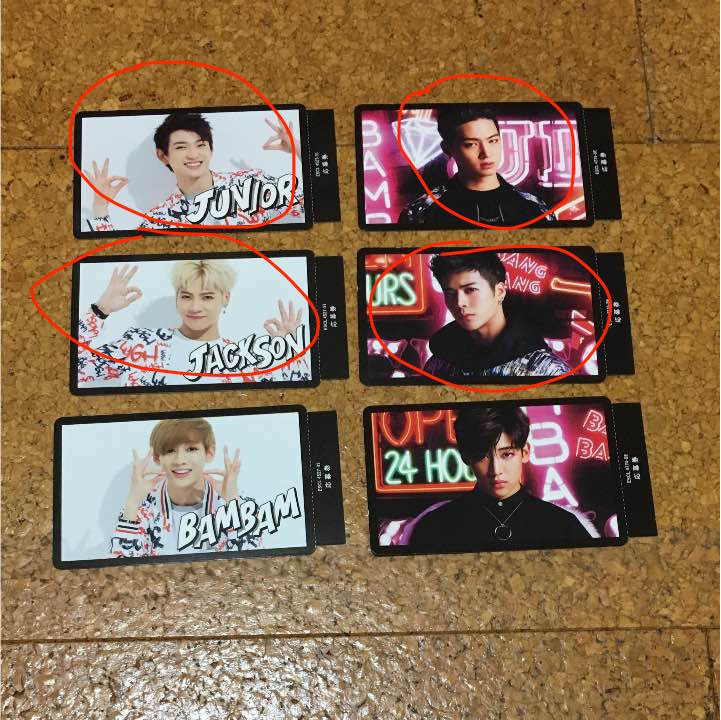 GOT7 Japanese cards