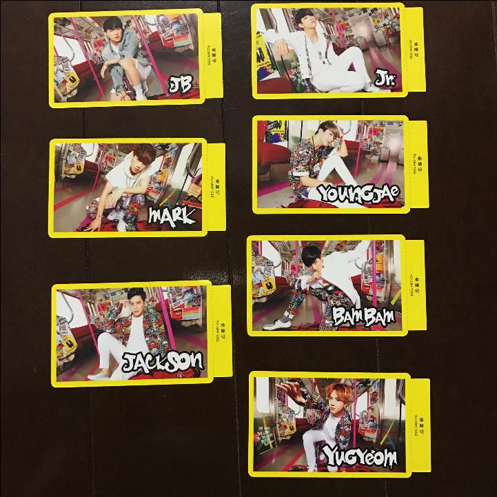 GOT7 Love Train cards