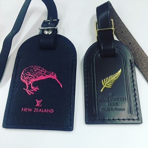 Luggage Tag with New Zealand Hot Stamp