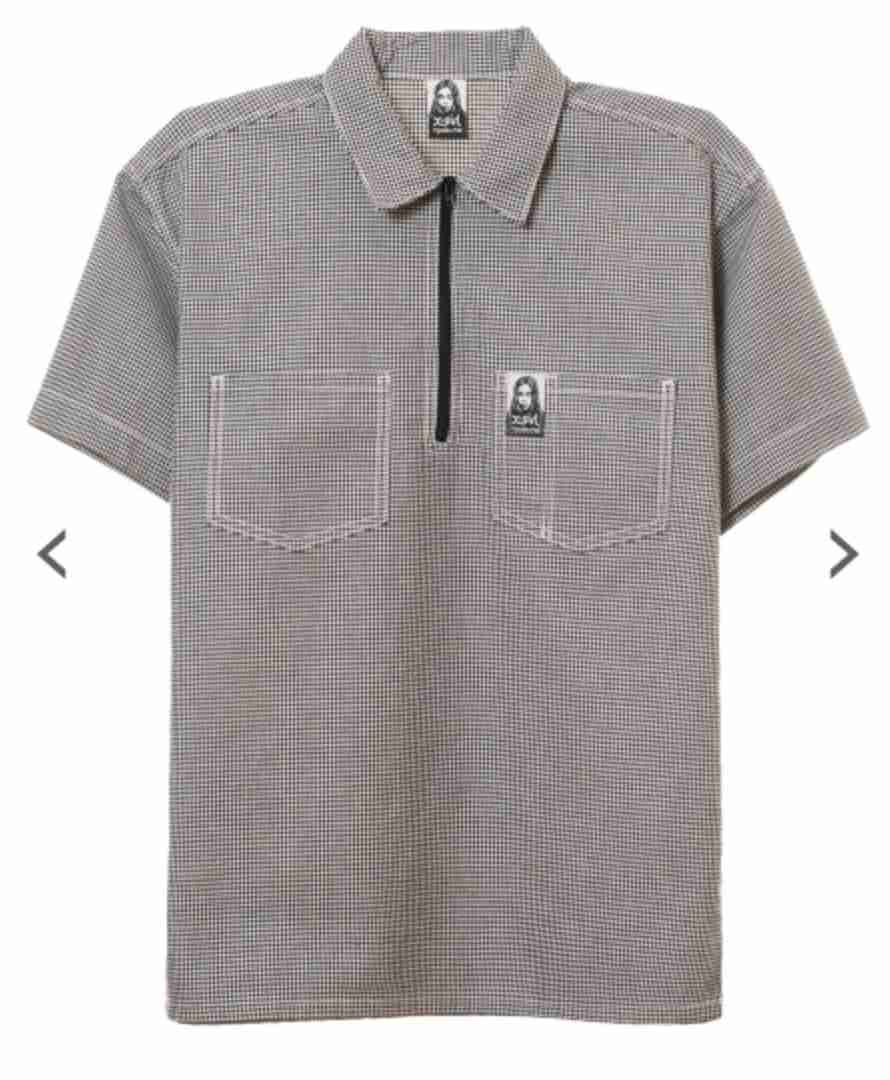 MADEMEX-GIRL CONTRAST STITCH WORK SHIRT
