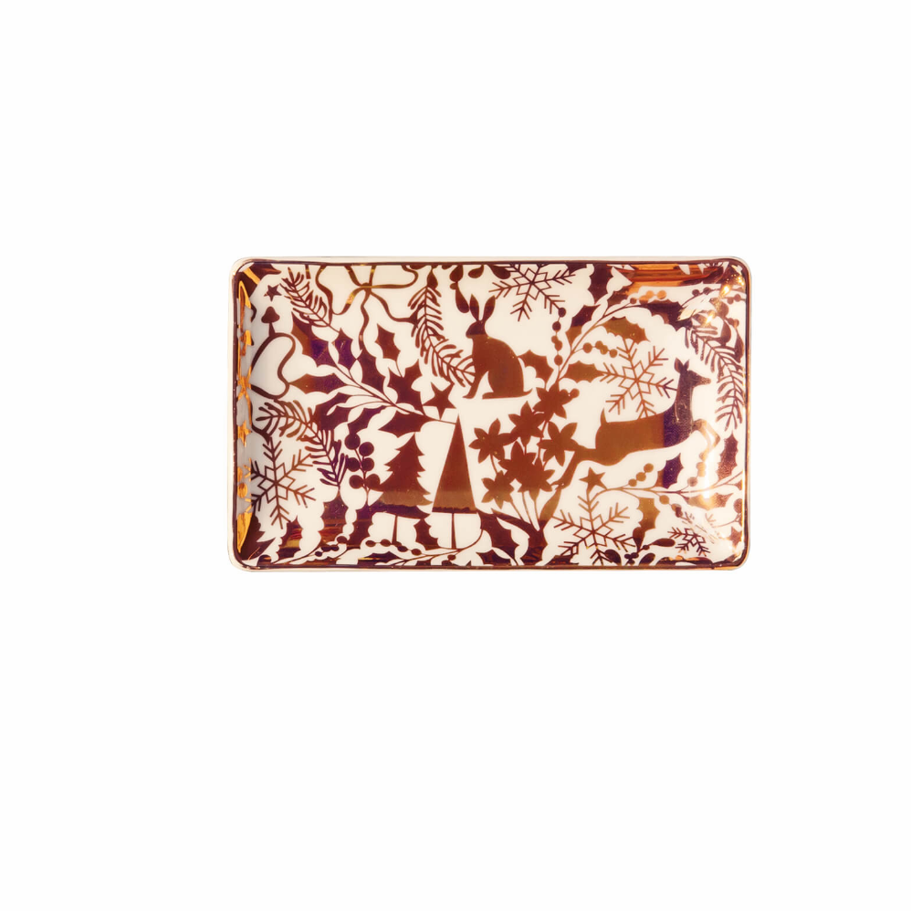 Singapore Winter Collection Forest Copper Tray